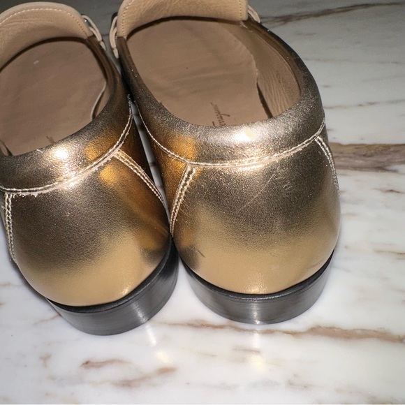 New Salvatore Ferragamo Rolo metallic gold loader reversible buckle - Picture 9 of 10
